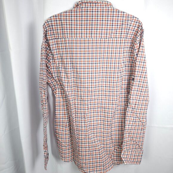 NWT Five Four Club Mens XL Red White Blue Roll Tab Sleeve Button Up Down Shirt - Picture 4 of 8